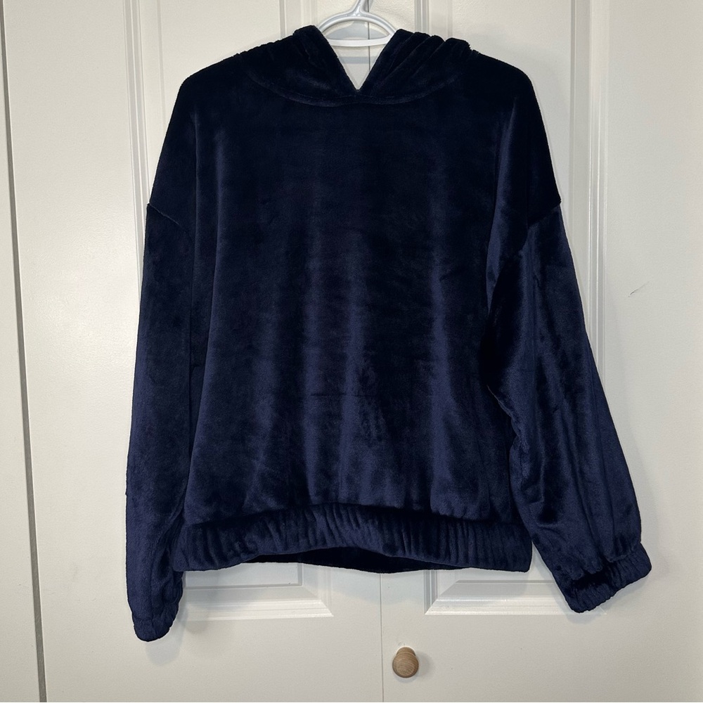 Ardene Deep Navy Blue Fleece Soft Plush Hoodie